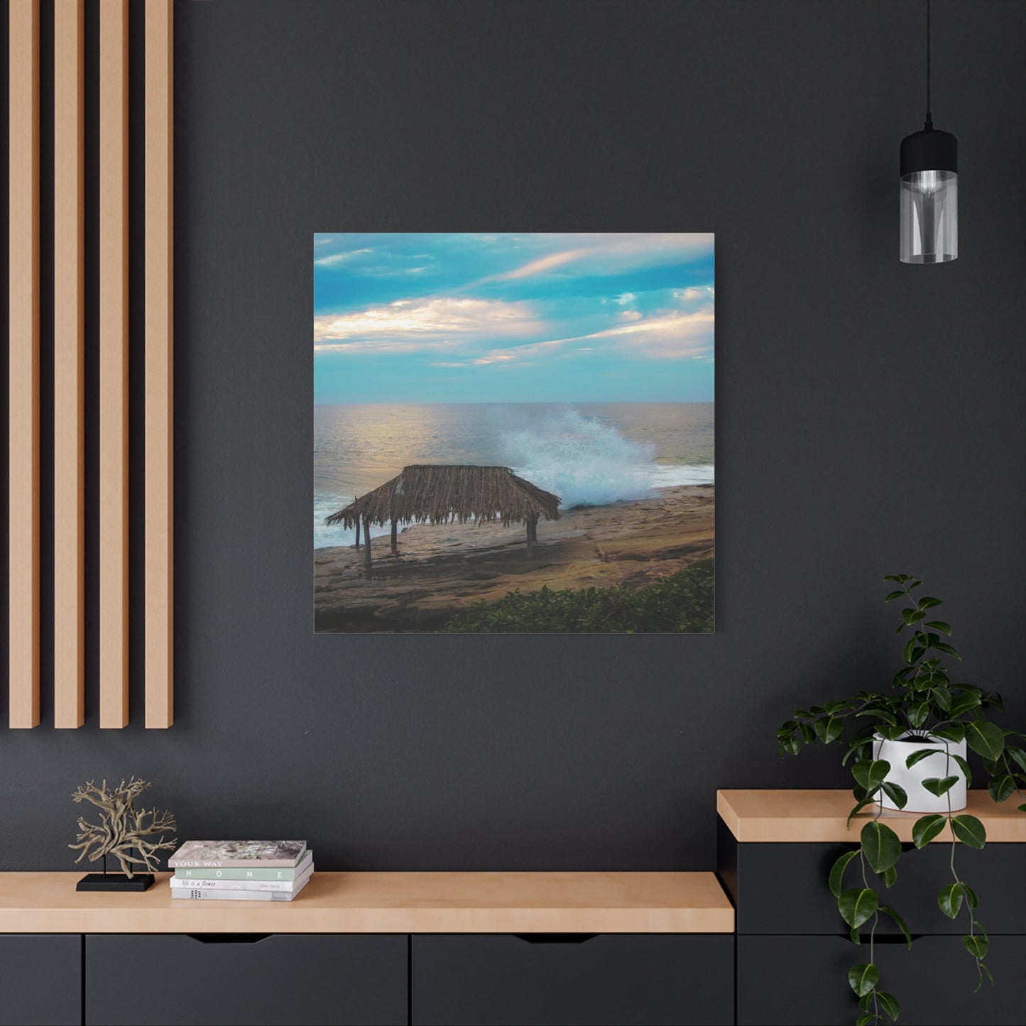 Surf Shack by the Shoreline Matte Canvas