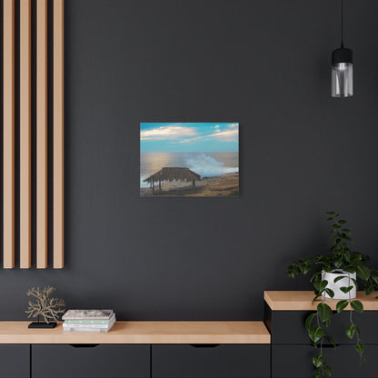 Surf Shack by the Shoreline Matte Canvas