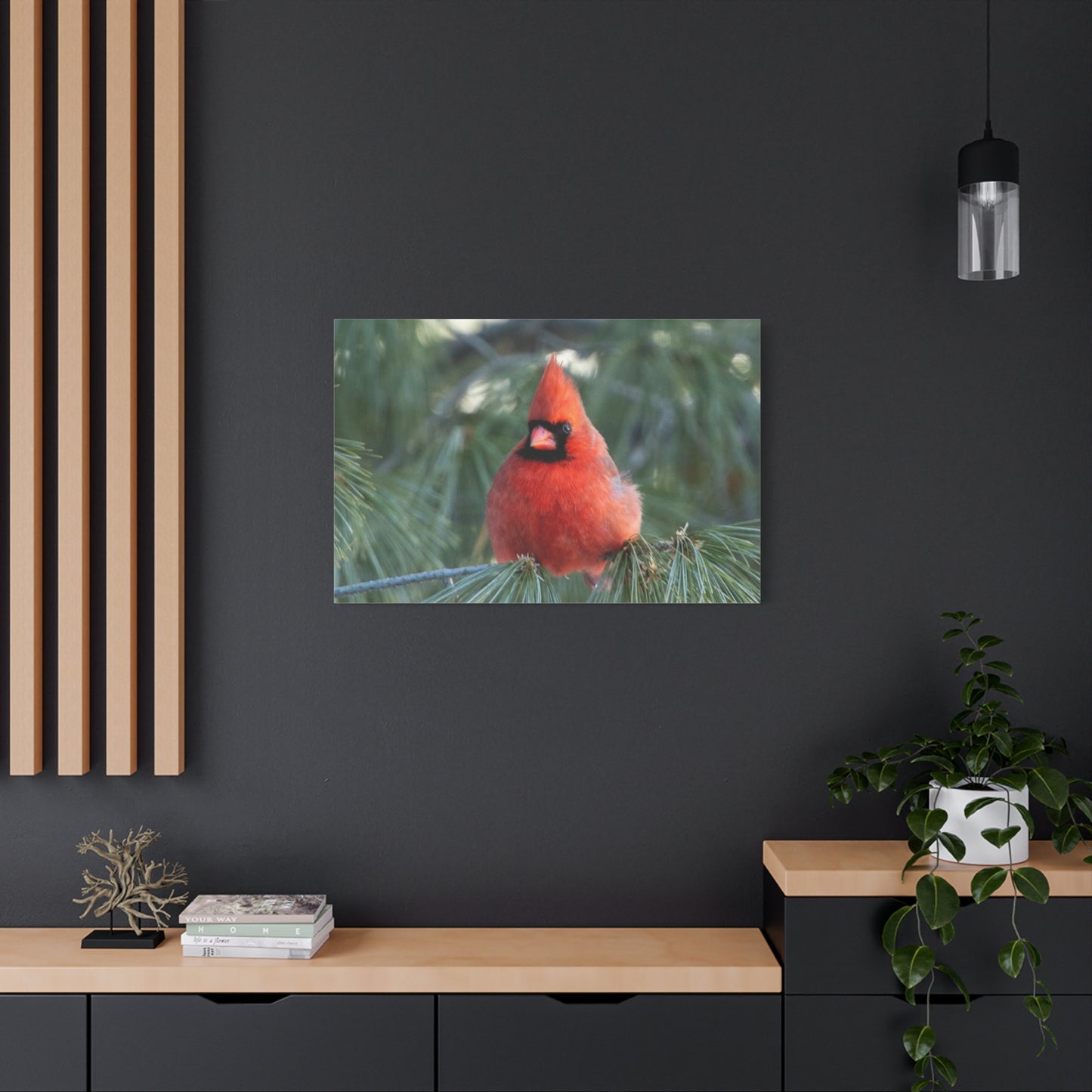 Crimson Perch on  Premium Matte Canvas