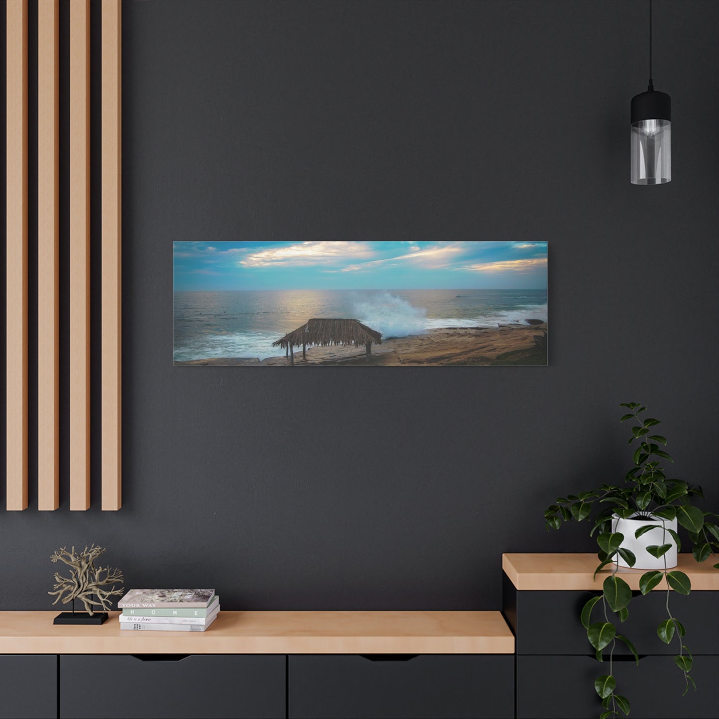 Surf Shack by the Shoreline Matte Canvas