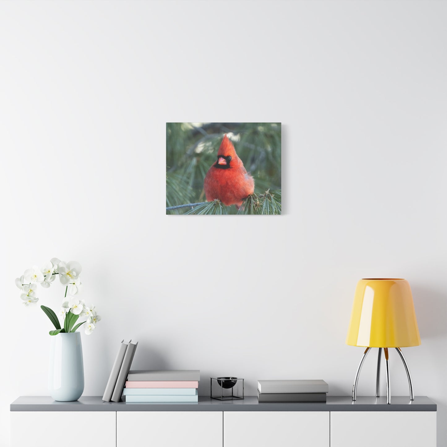 Crimson Perch on  Premium Matte Canvas