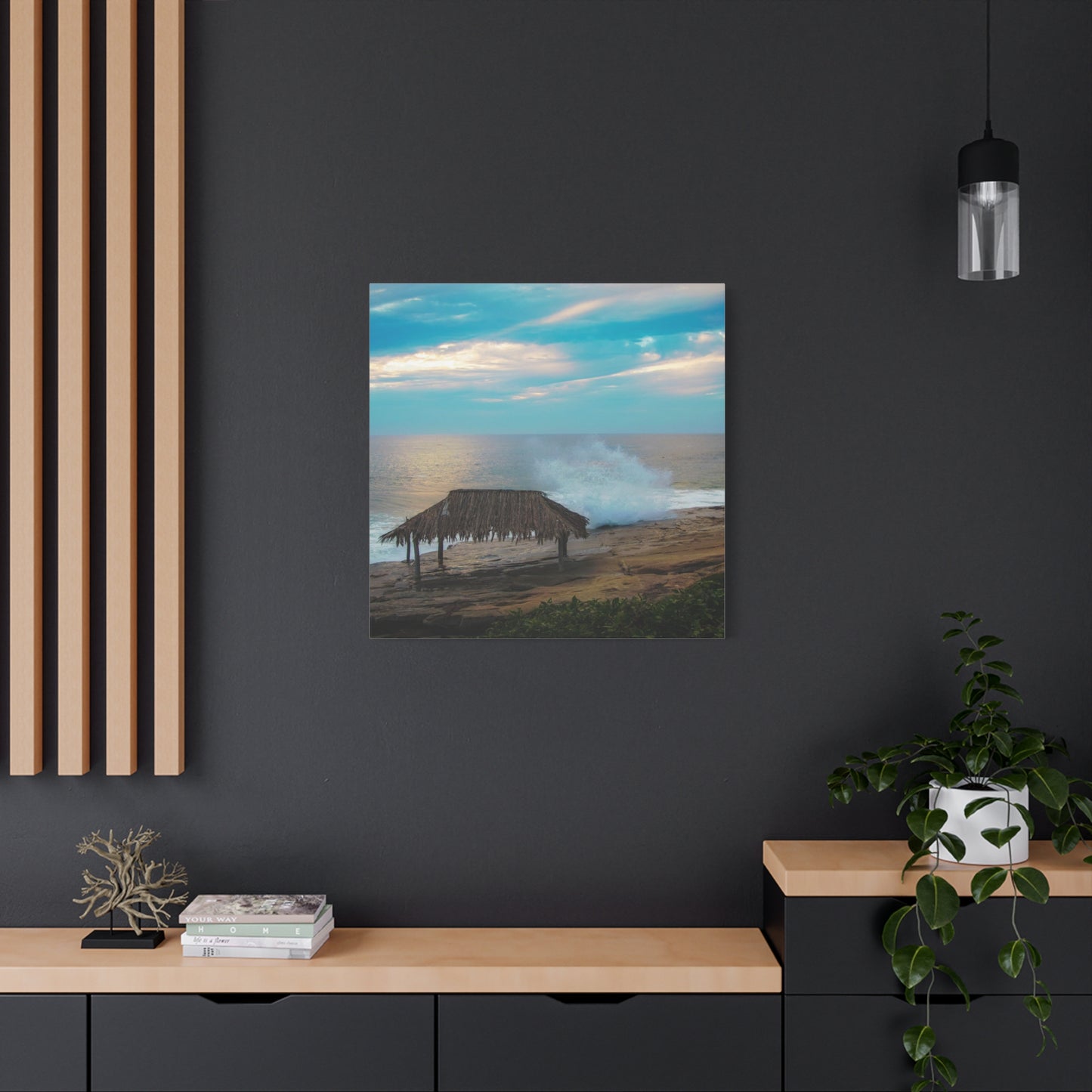 Surf Shack by the Shoreline Matte Canvas