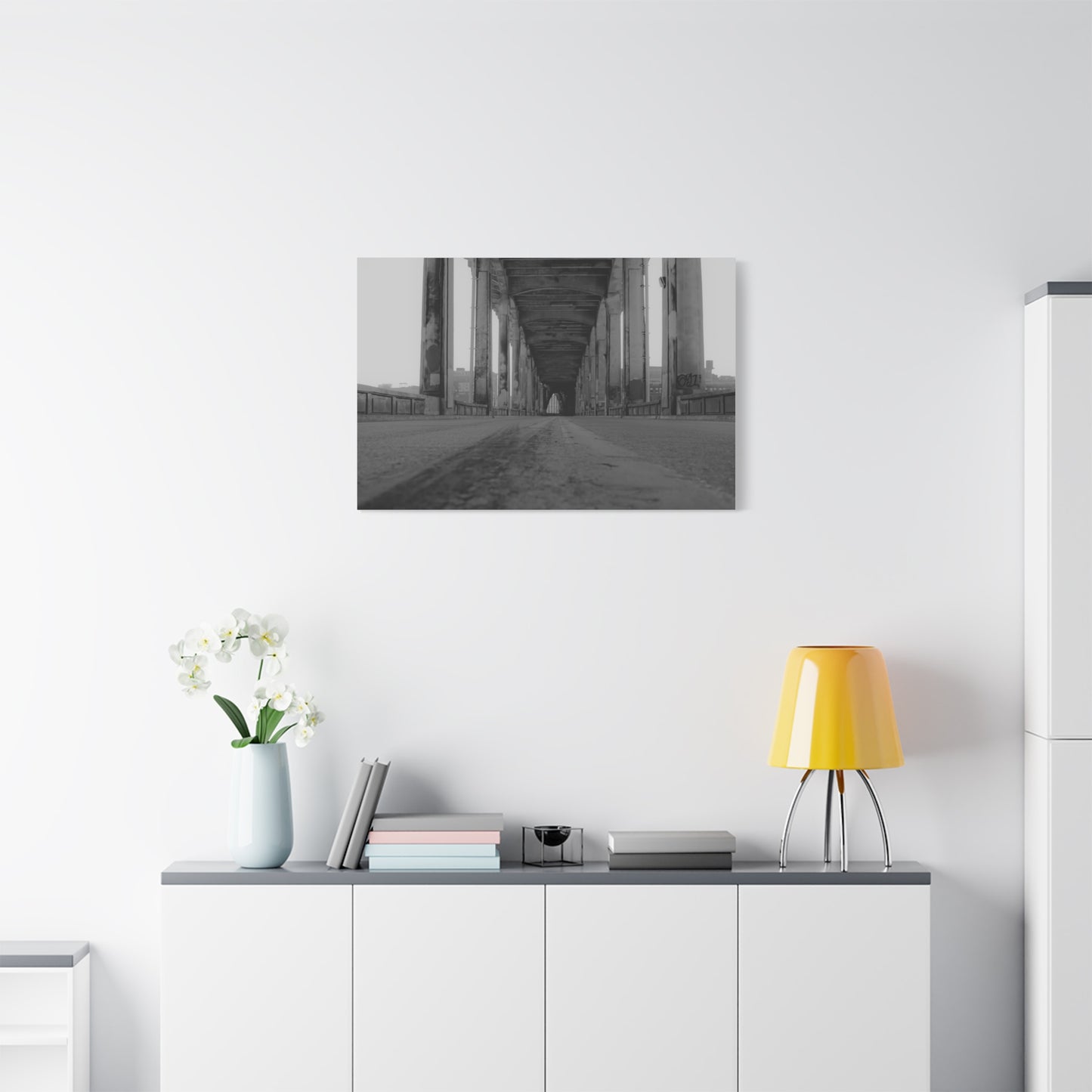 Urban Bridge Canvas Art: Timeless Architectural Elegance