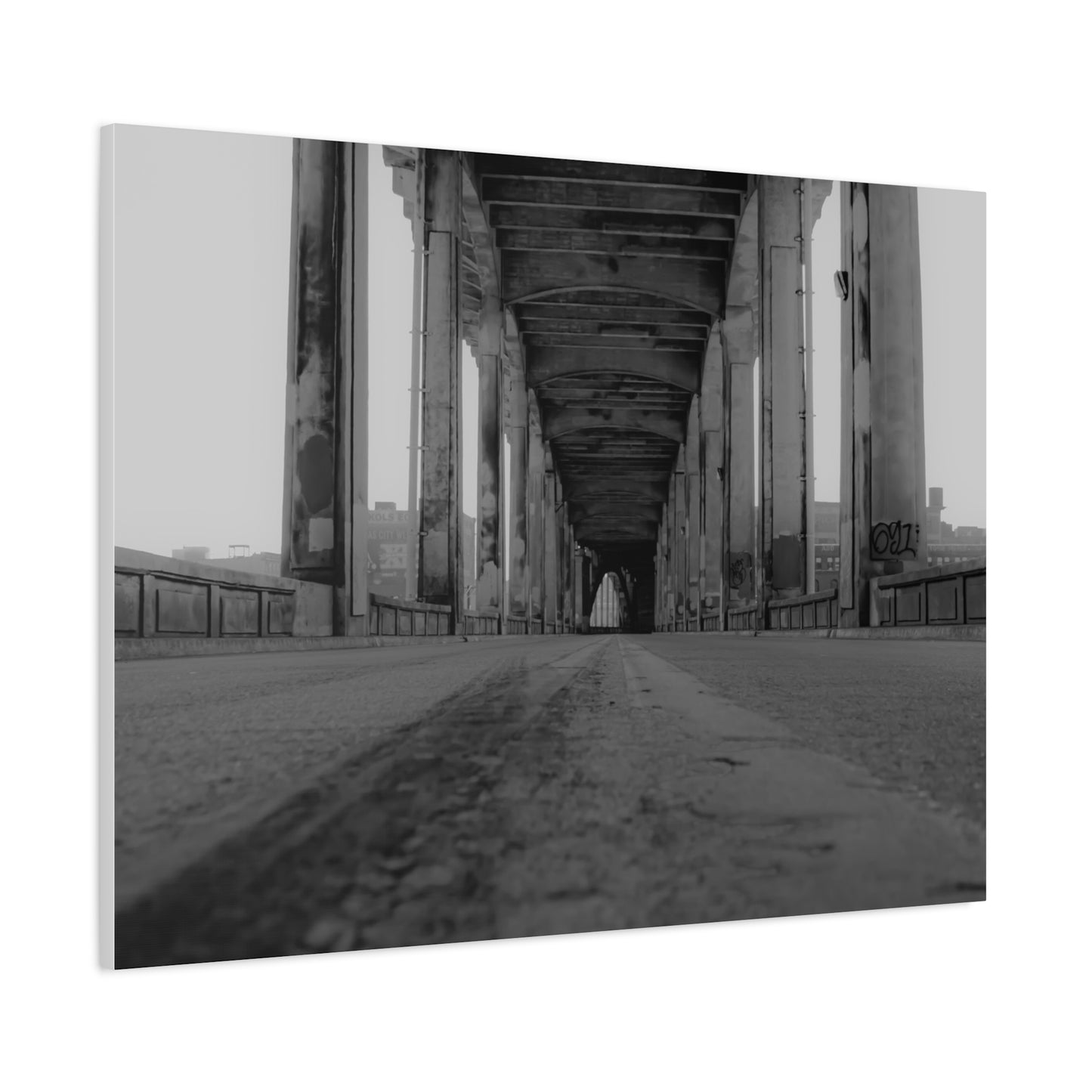 Urban Bridge Canvas Art: Timeless Architectural Elegance