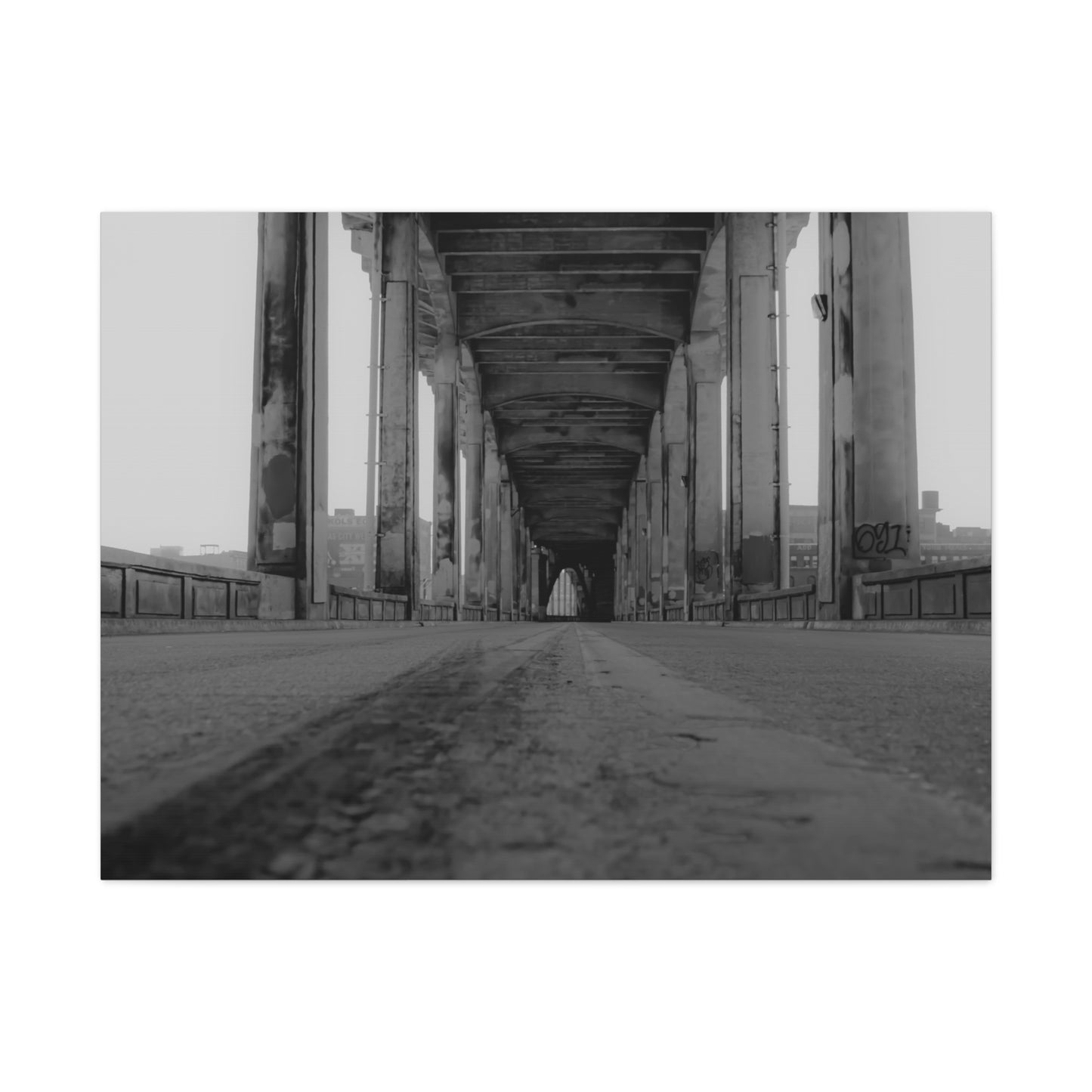 Urban Bridge Canvas Art: Timeless Architectural Elegance