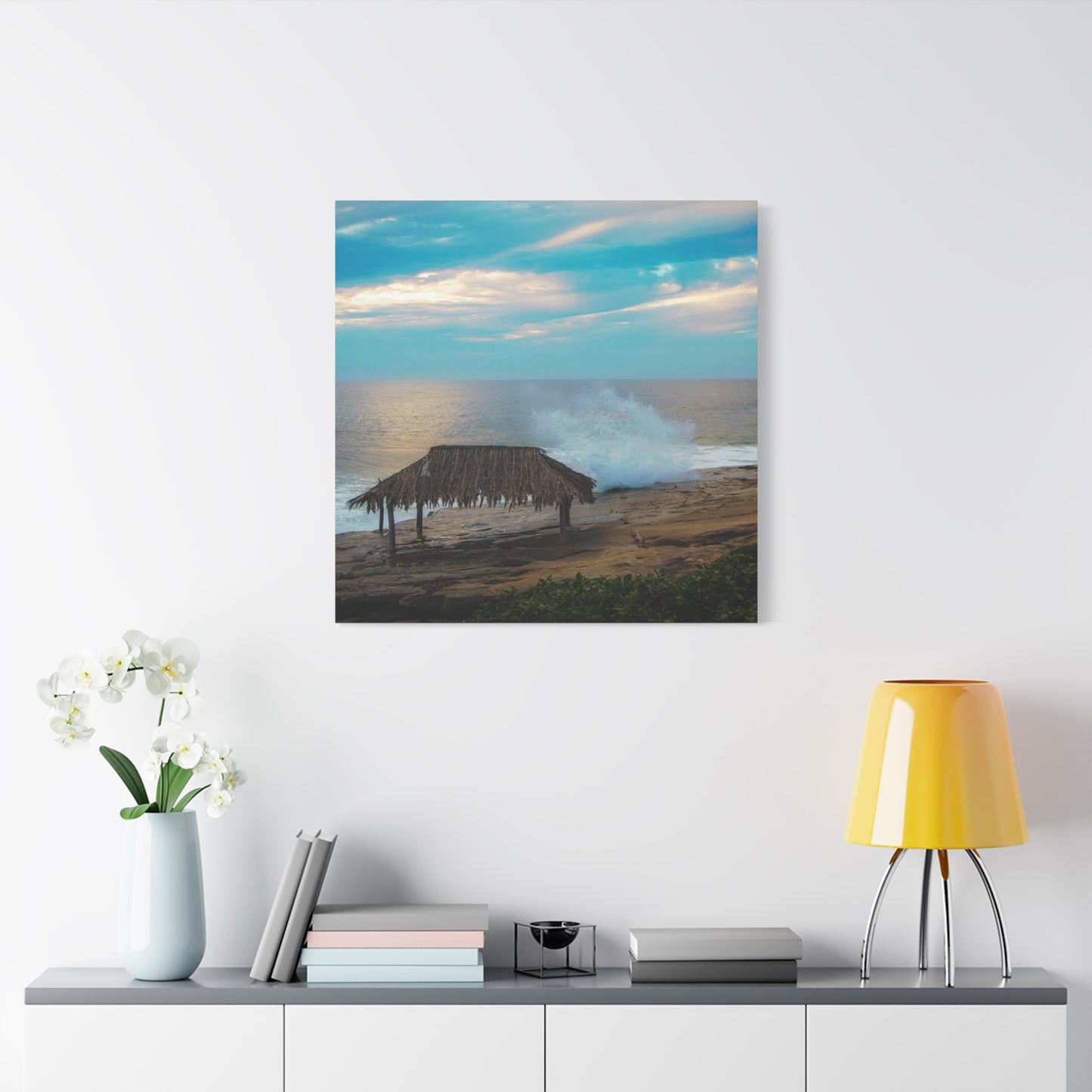 Surf Shack by the Shoreline Matte Canvas