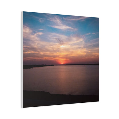 Lakeside Sundown Matte Canvas