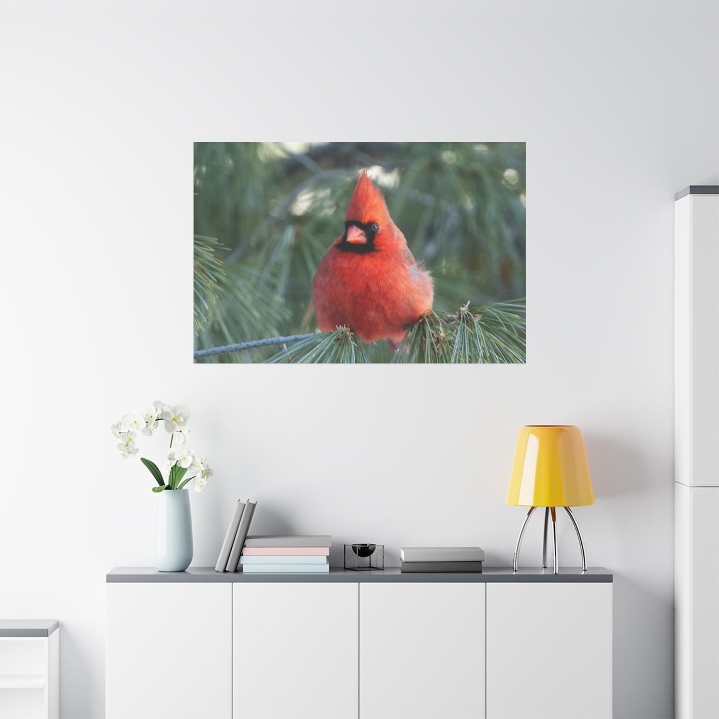 Crimson Perch on  Premium Matte Canvas