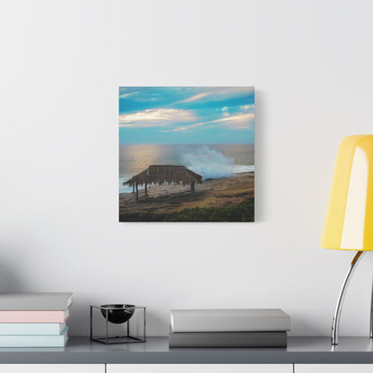 Surf Shack by the Shoreline Matte Canvas