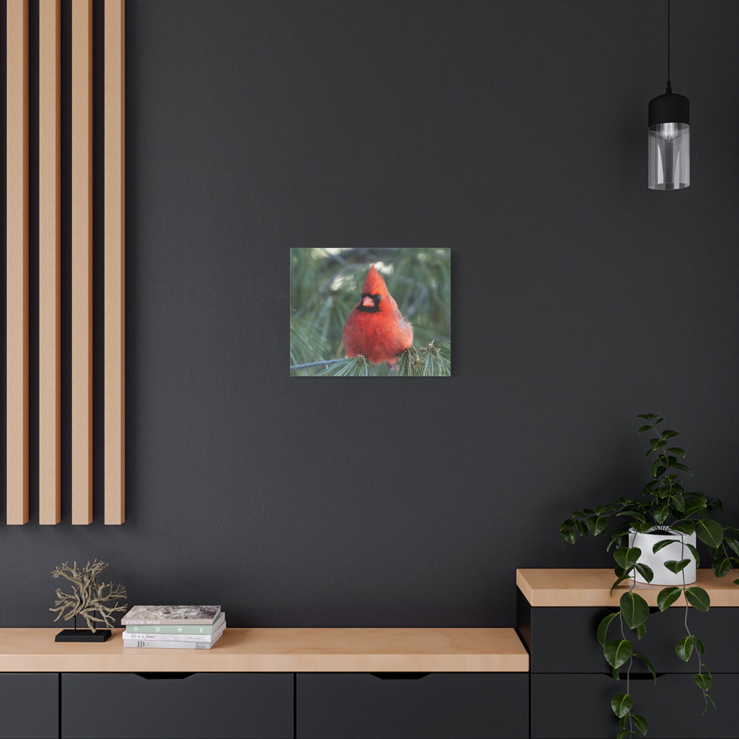 Crimson Perch on  Premium Matte Canvas