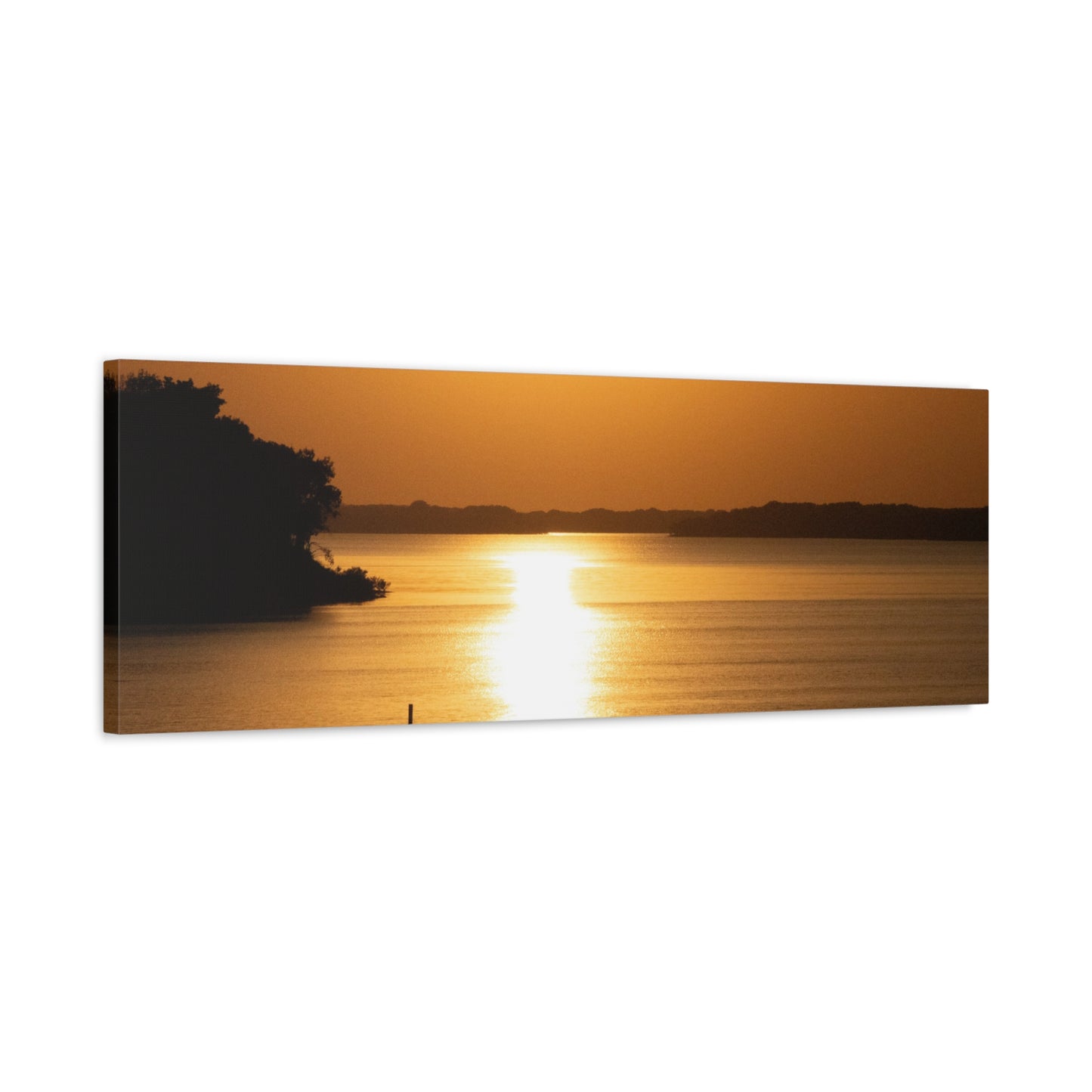 Sunset Over Calm Waters Matte Canvas