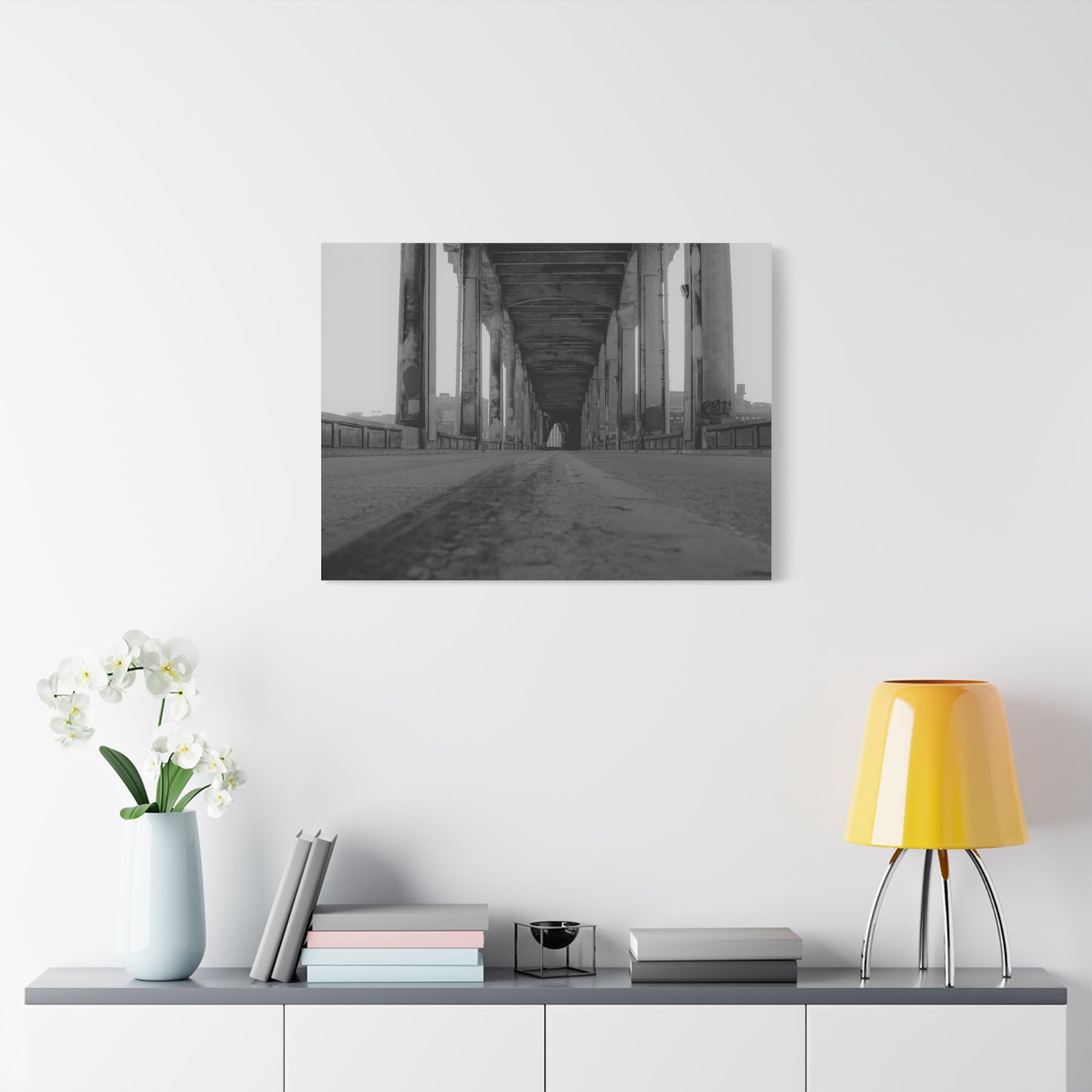 Urban Bridge Canvas Art: Timeless Architectural Elegance