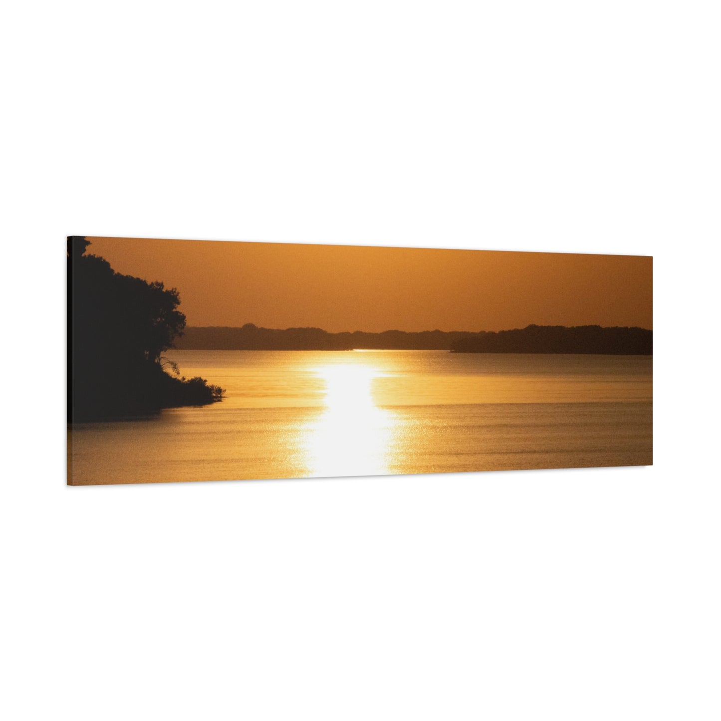 Sunset Over Calm Waters Matte Canvas