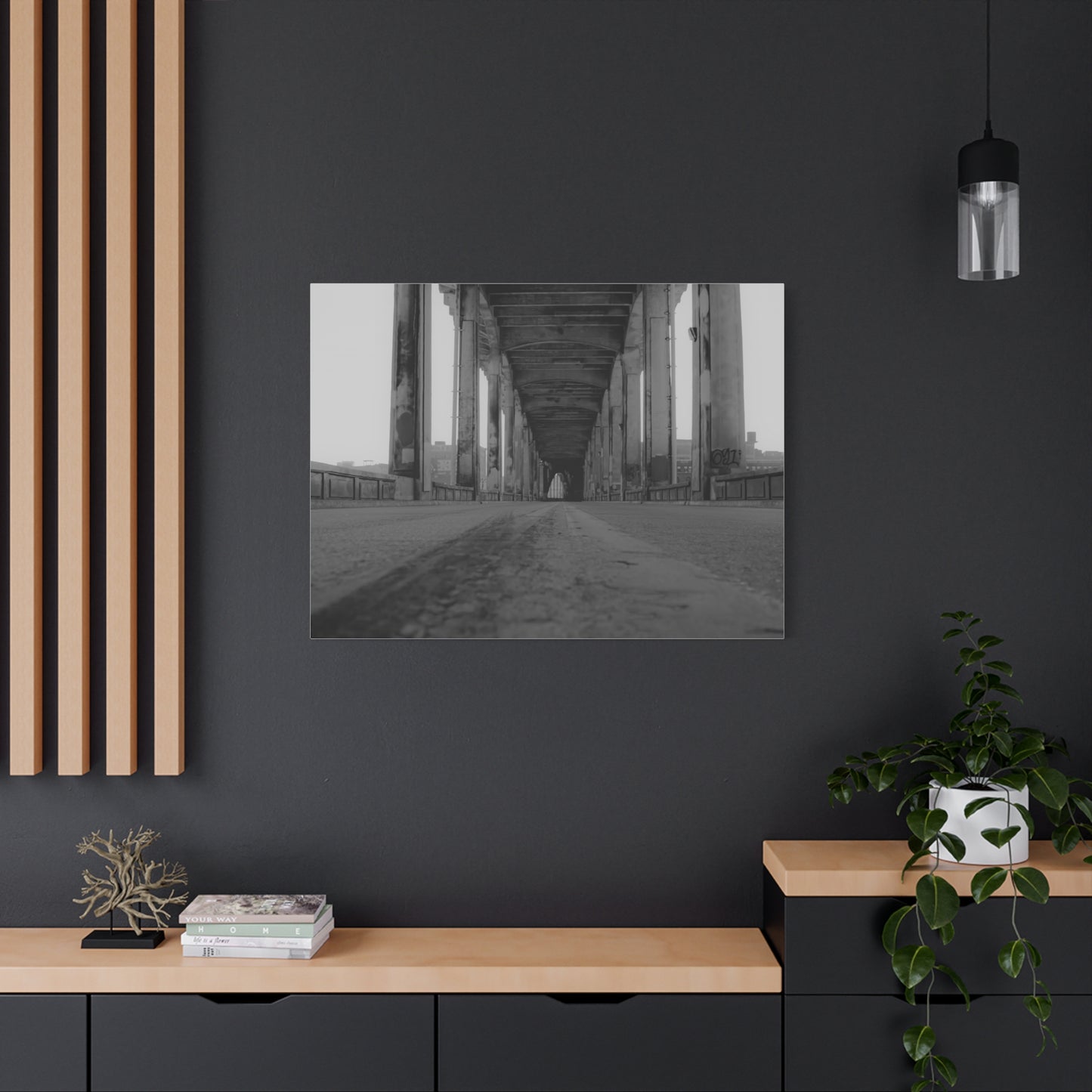 Urban Bridge Canvas Art: Timeless Architectural Elegance