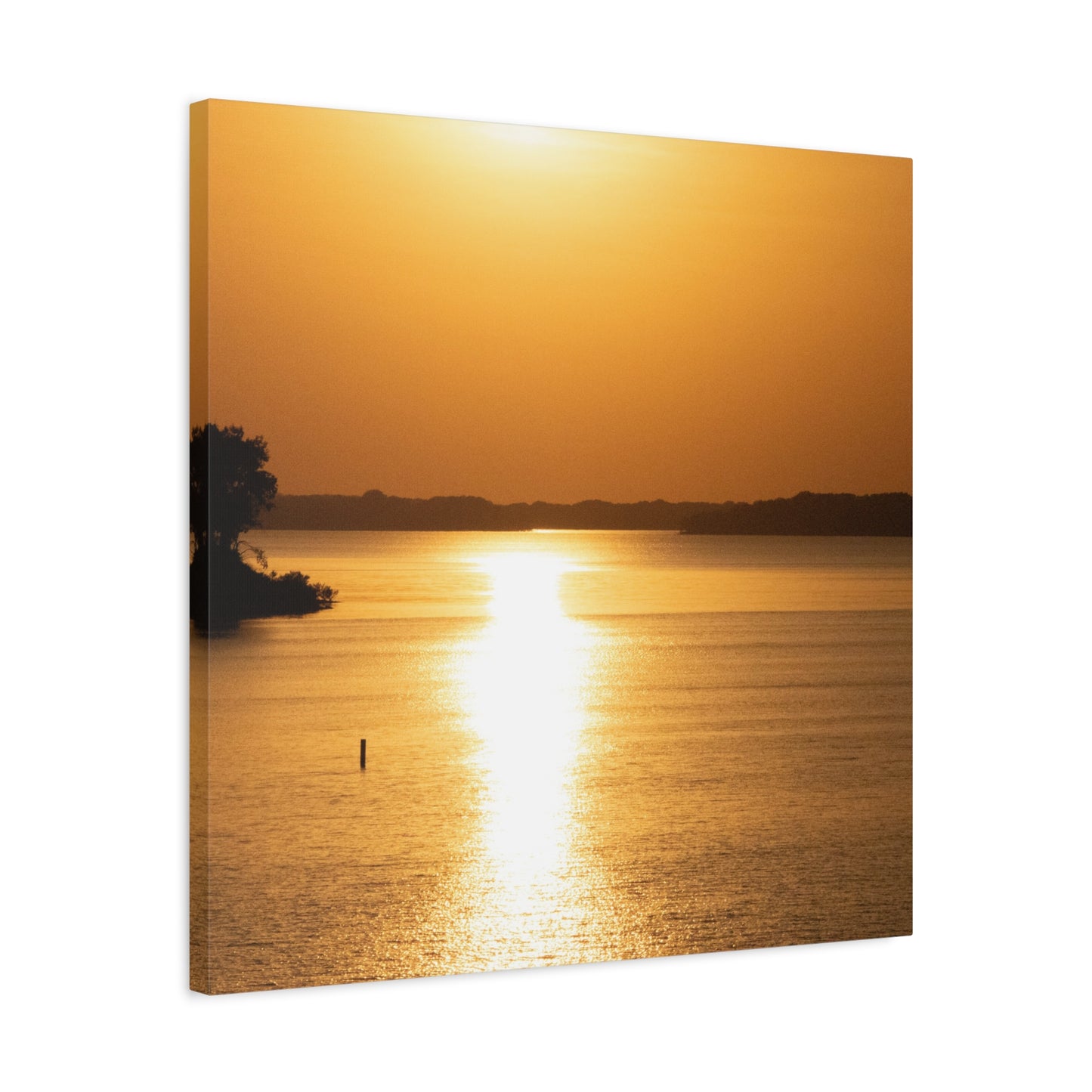 Sunset Over Calm Waters Matte Canvas