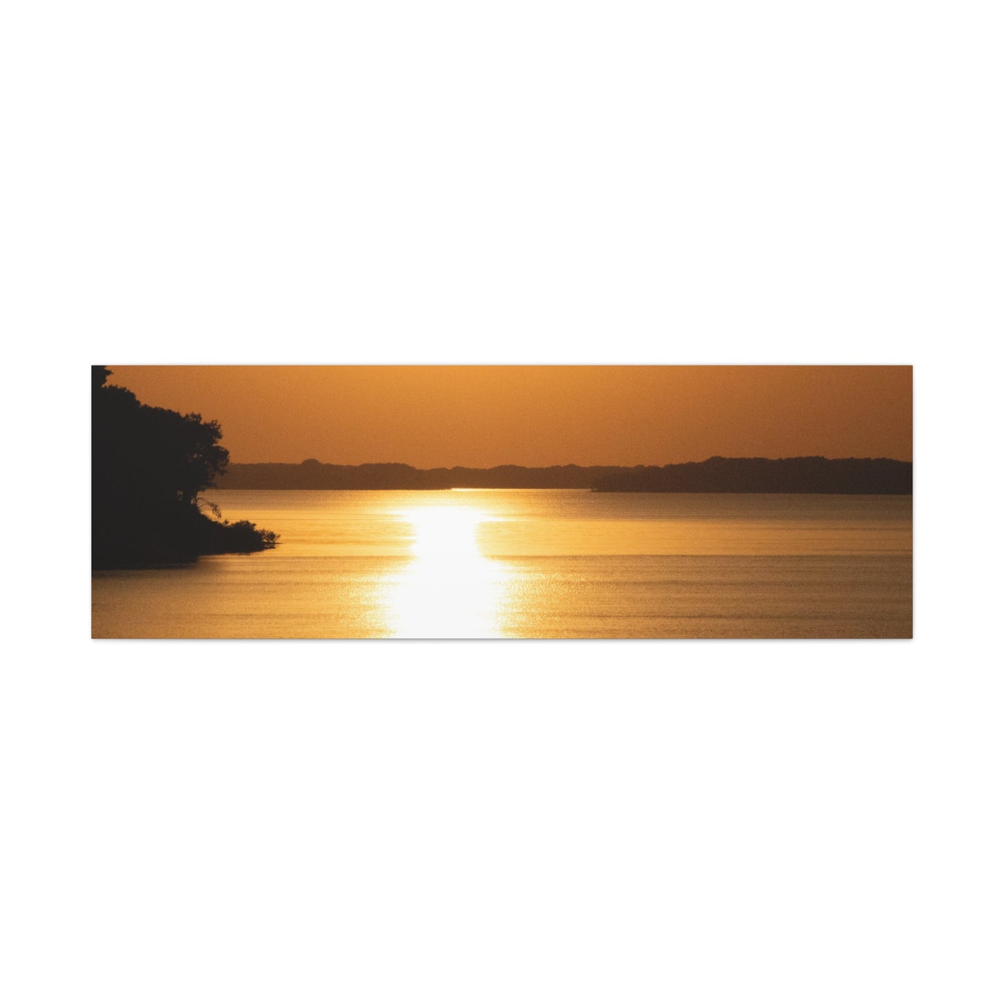 Sunset Over Calm Waters Matte Canvas