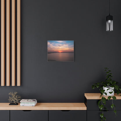 Lakeside Sundown Matte Canvas