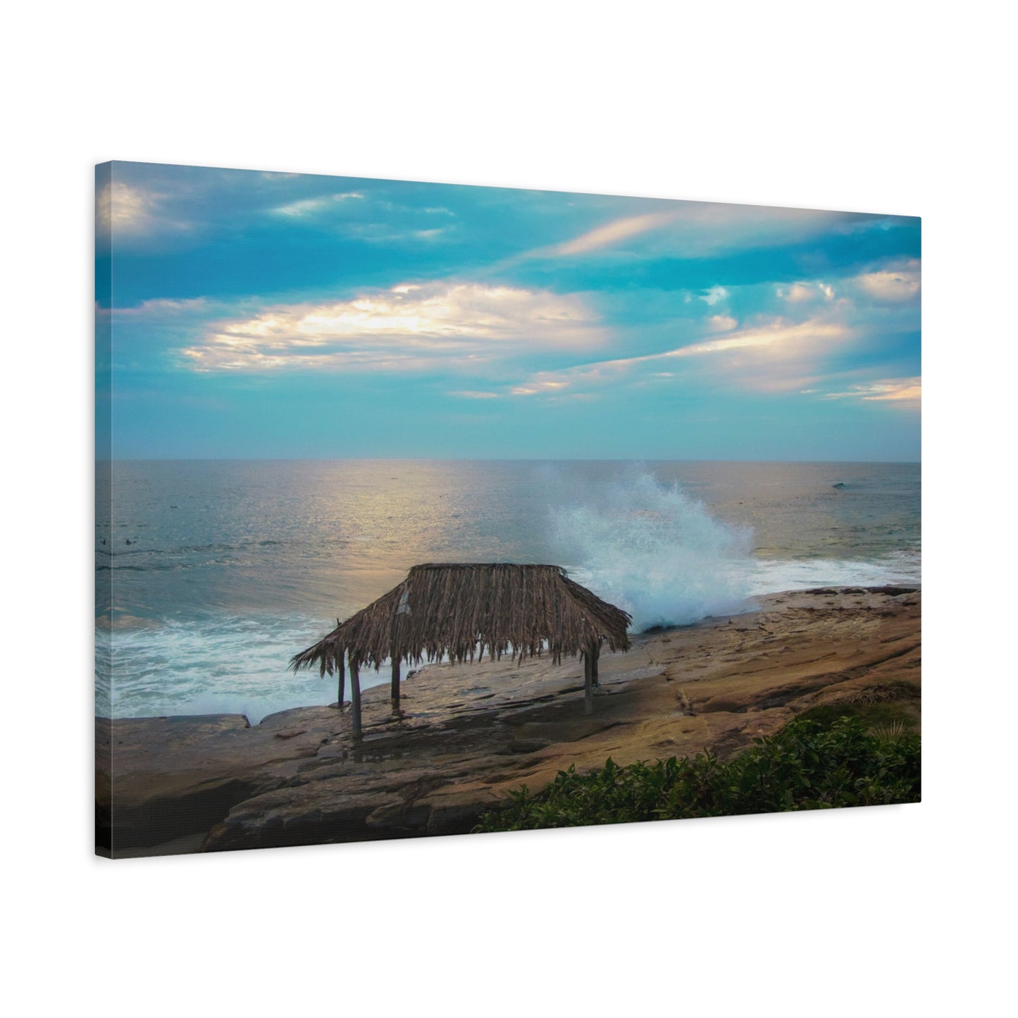 Surf Shack by the Shoreline Matte Canvas