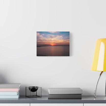 Lakeside Sundown Matte Canvas