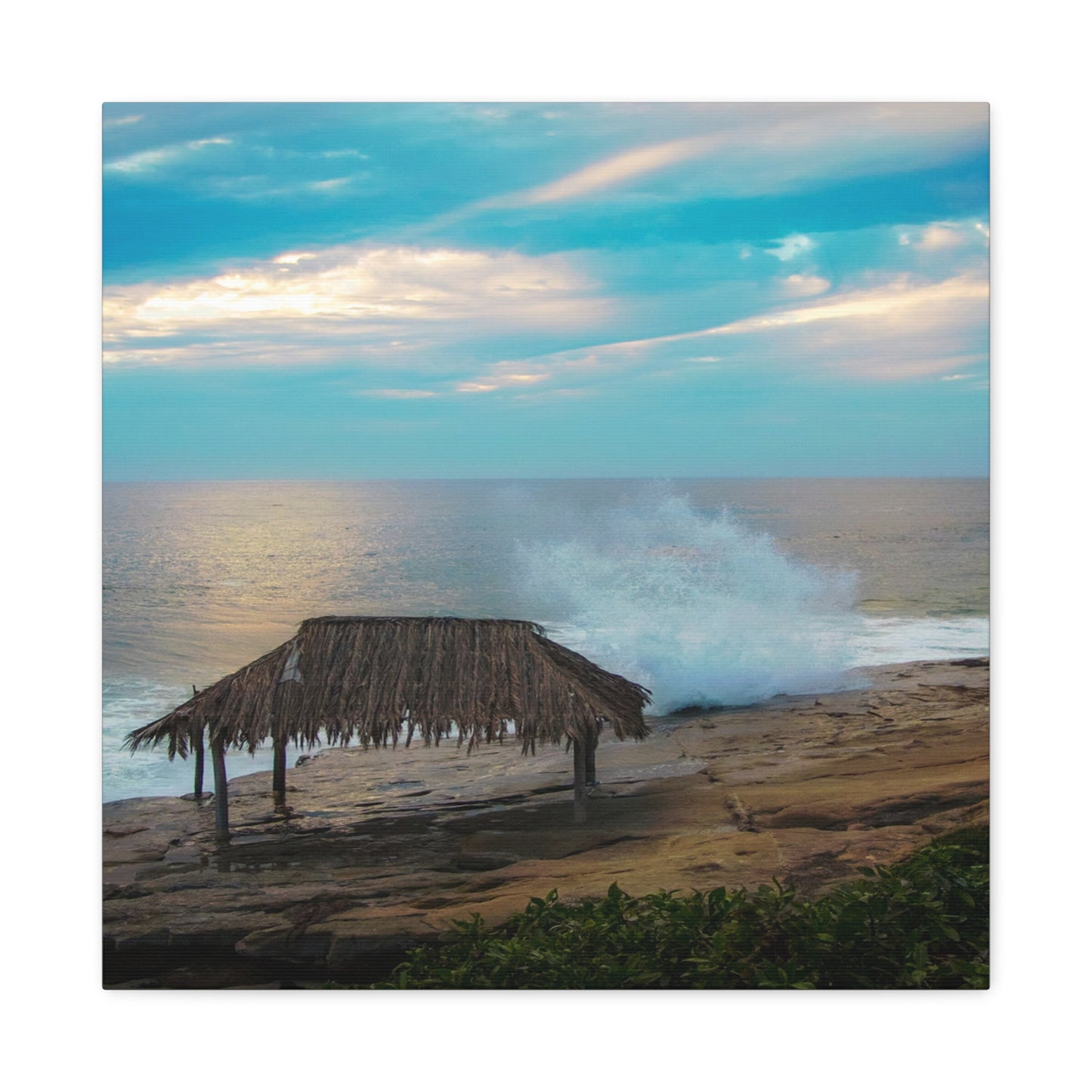 Surf Shack by the Shoreline Matte Canvas