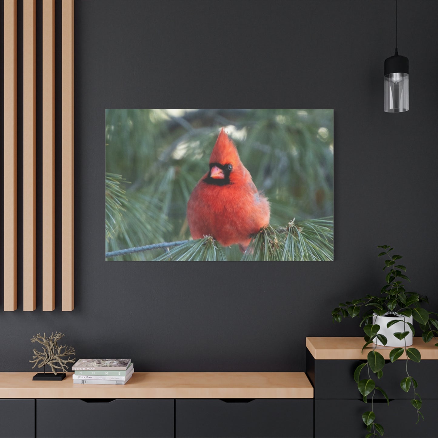 Crimson Perch on  Premium Matte Canvas