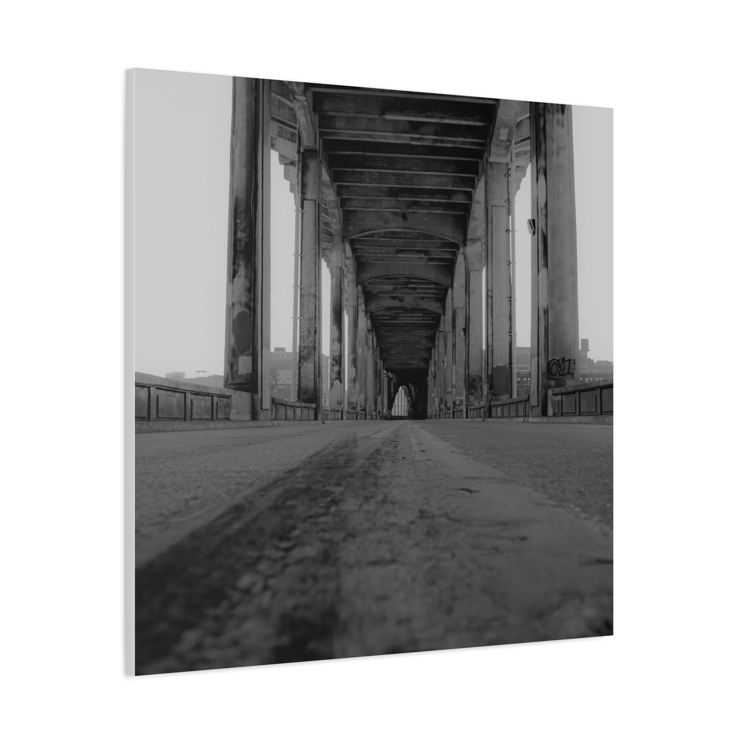 Urban Bridge Canvas Art: Timeless Architectural Elegance