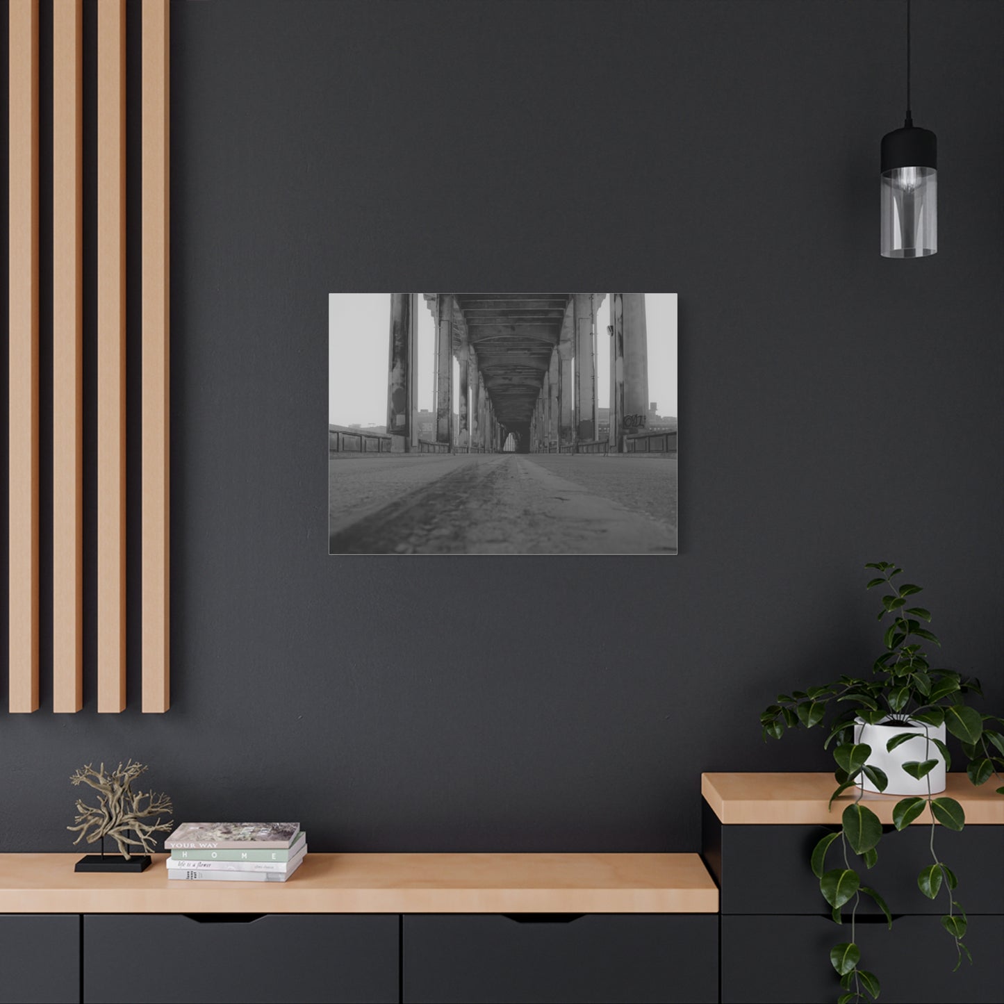 Urban Bridge Canvas Art: Timeless Architectural Elegance